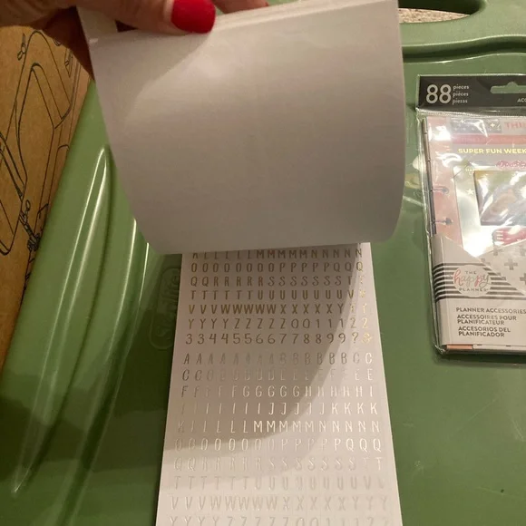 SOLD The Happy Planner Motivational Sticker Book - Gold and Pink Accents - Picture 8 of 9